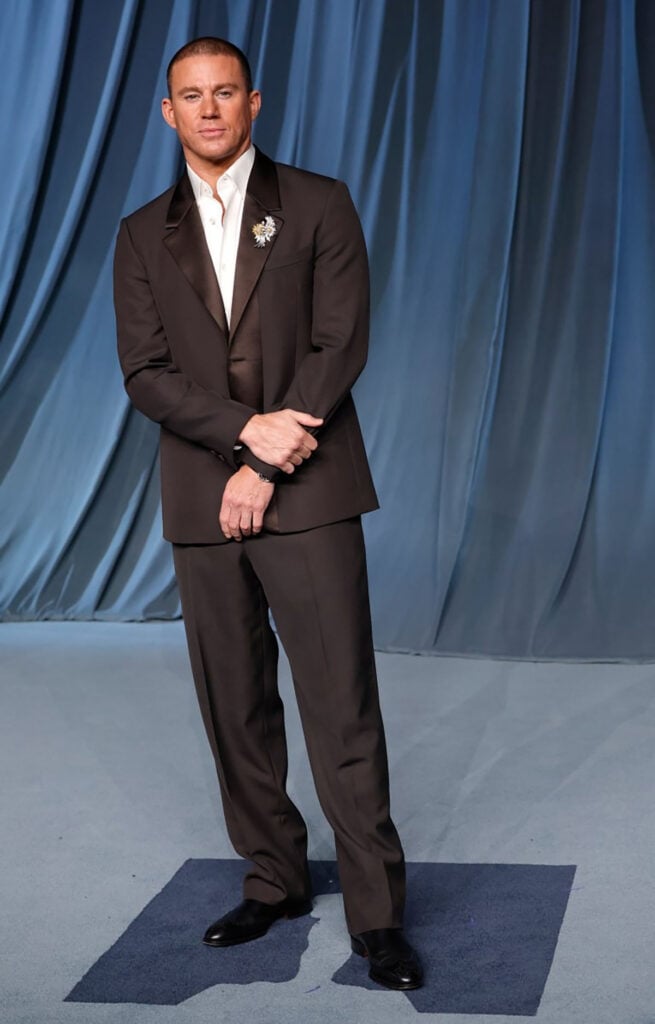 Jeremy Strong Loro Piana, Jeff Goldblum ERL, Bowen Yang NB44, Regé-Jean Page Brioni, Dave Franco suit, Seth Rogen Brunello Cucinelli, Channing Tatum Fendi, Jacob Elordi Bottega Veneta, Simu Liu Dolce & Gabbana, Diego Boneta Giuliva Heritage, Academy Museum Gala 2025 menswear, Academy Museum Gala 2025 red carpet