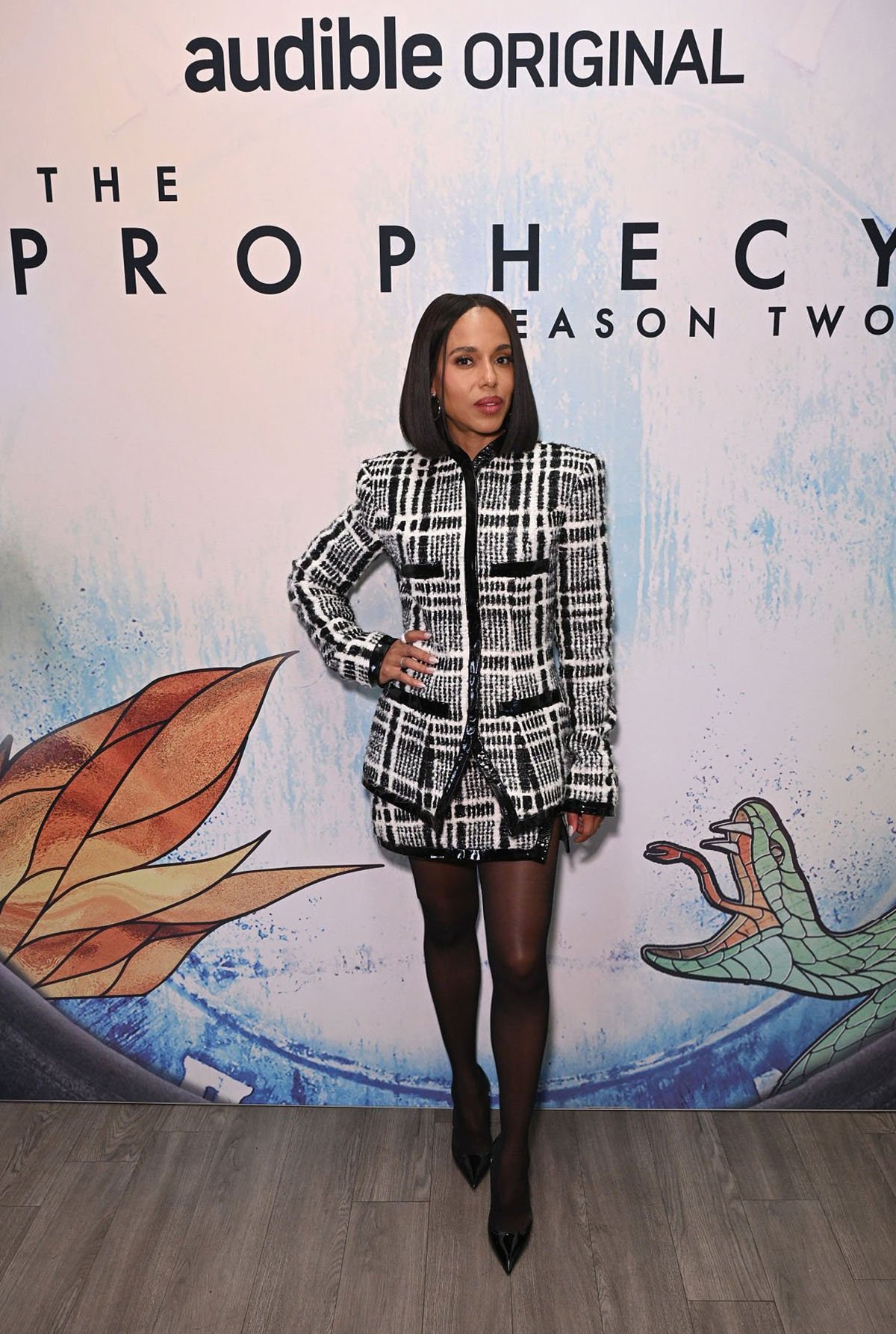 Kerry Washington Wore LaQuan Smith To ‘The Prophecy’ Season 2 Launch Party 