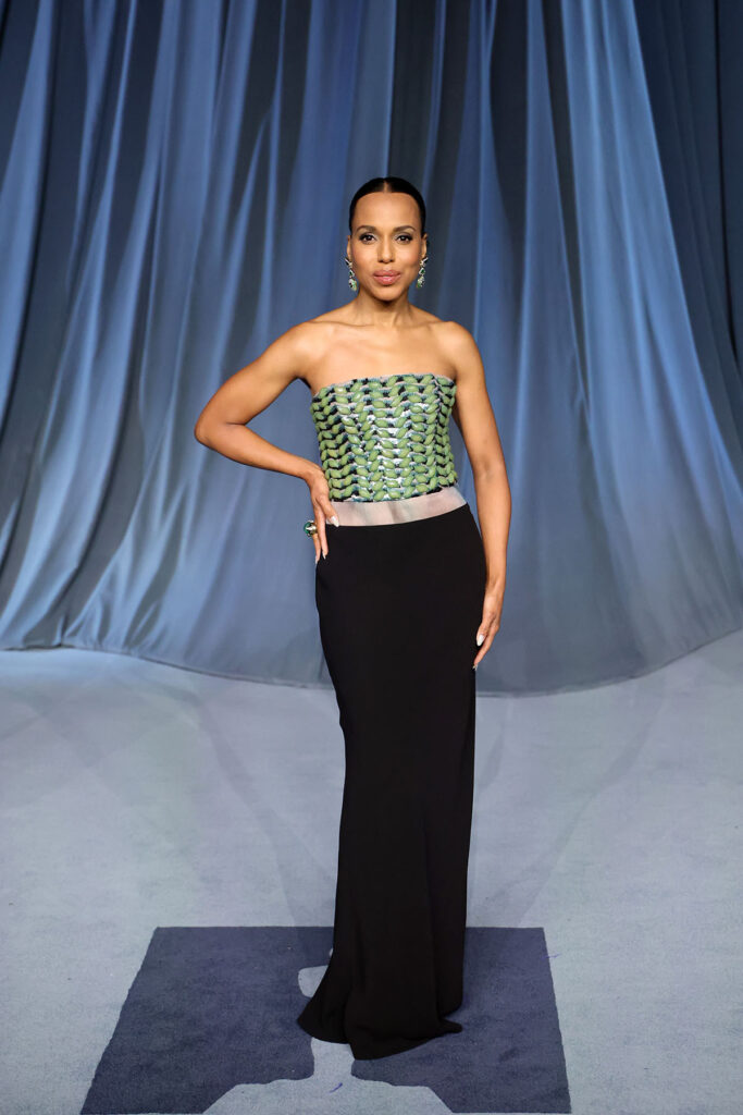 Kerry Washington Armani Privé, Kerry Washington Academy Museum Gala 2025, Armani Privé Spring 2013 gown, Armani archive gown, Armani beaded bodice gown, Academy Museum Gala best dressed, Academy Museum Gala red carpet