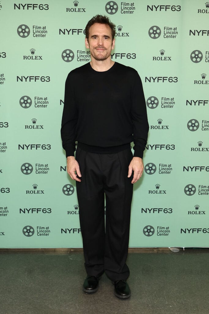 Matt Dillon attends "The Fence" screening at Alice Tully Hall, Lincoln Center during the 63rd New York Film Festival , Tom Blyth, Matt Dillon, Indya Moore, Luka Sabbat, Saint Laurent by Anthony Vaccarello, The Fence, Father Mother Sister Brother, New York Film Festival menswear
