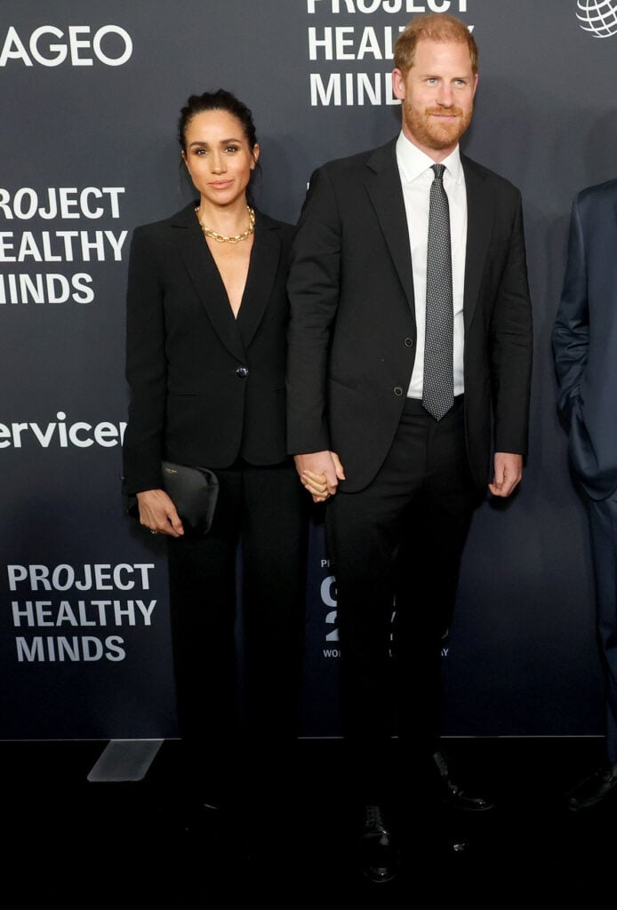 Meghan Markle Wore Armani To The Project Healthy Minds Gala 2025, Meghan Markle, Prince Harry, Project Healthy Minds Gala, Armani suit, Meghan Markle style, Meghan Markle New York, Meghan Markle 2025