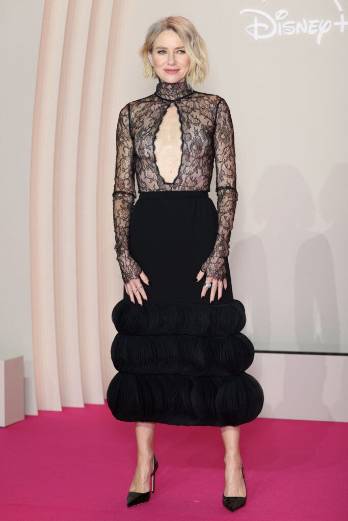 Naomi Watts, Valentino Haute Couture, All’s Fair Paris premiere, Valentino bow jacket, Valentino lace look, Naomi Watts, All’s Fair Paris premiere, Kim Kardashian All’s Fair Paris premiere,