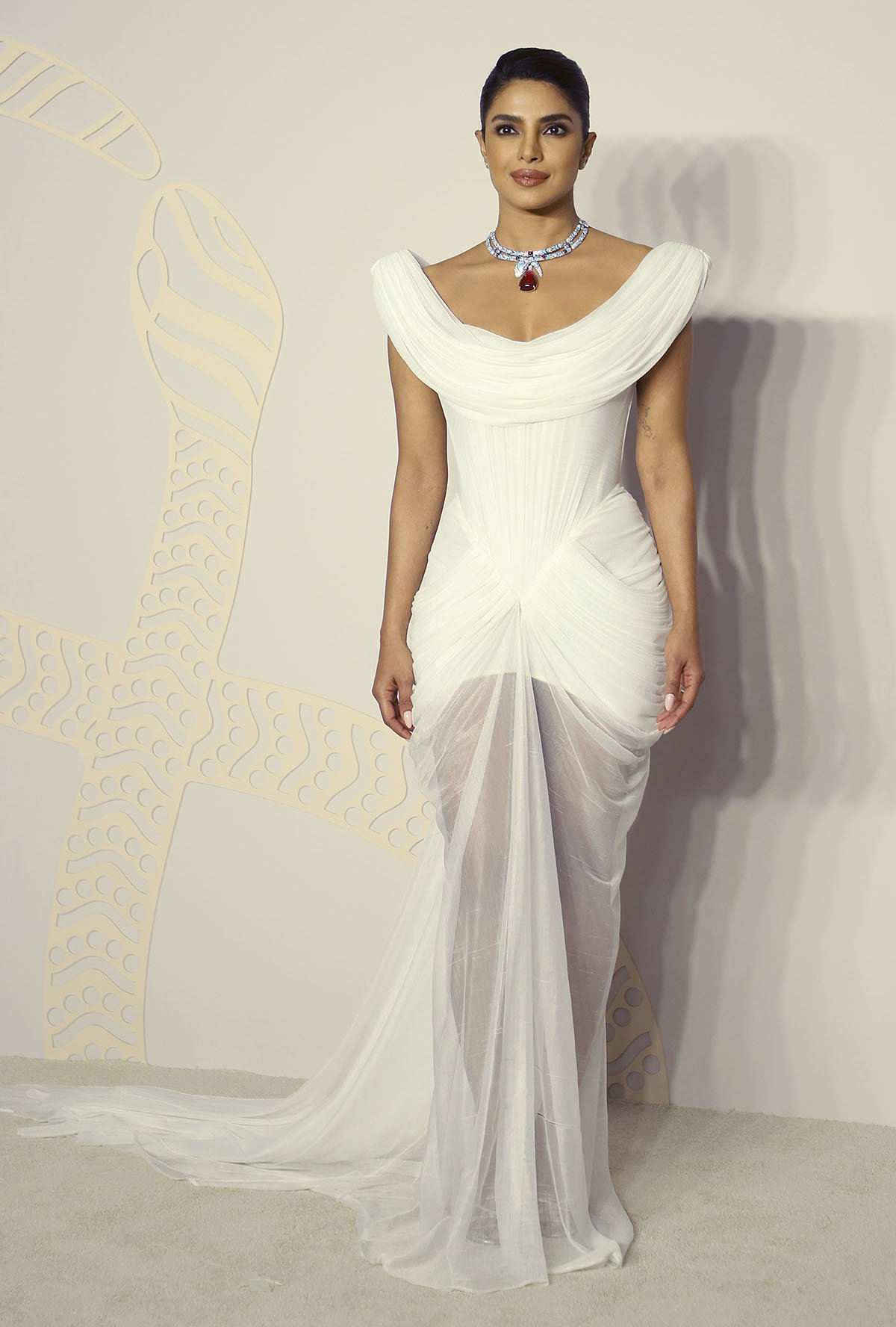 Priyanka Chopra Wore Raisa Vanessa To The Bvlgari Serpenti Infinito Exhibition