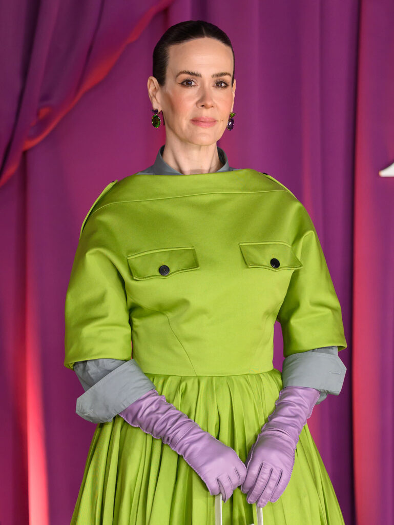 Sarah Paulson Revisits Retro Chic in Prada Sarah Paulson Revisits Retro Chic in Prada