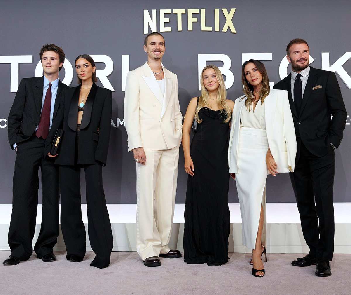 The Beckham Family Make A Stylish Statement At The 'Victoria Beckham' London Premiere