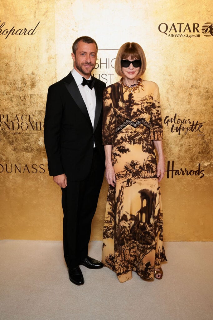 Anna Wintour Fashion Trust Arabia 2025 Awards red carpet, Anna Wintour Prada Fall 2004 dress, Anna Wintour Prada archival look, Prada archival fashion, Fashion Trust Arabia 2025 style