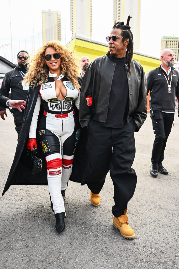 Beyoncé’s Custom Louis Vuitton at the Las Vegas Grand Prix - Red Carpet ...