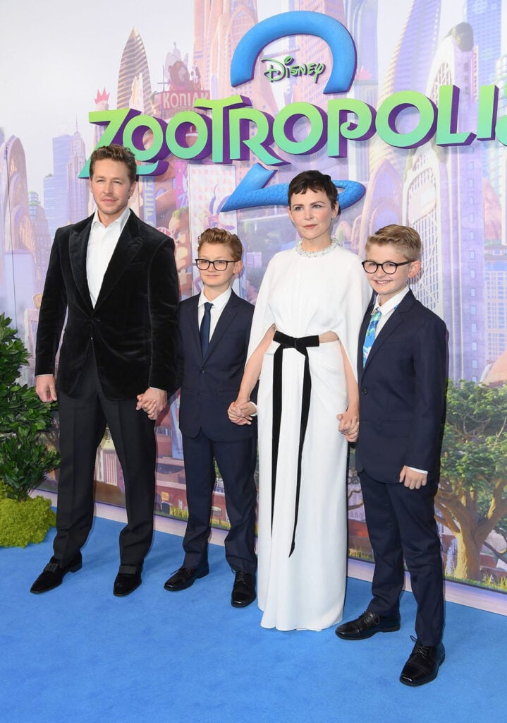 Ginnifer Goodwin at Zootropolis 2 UK Premiere wearing Simkhai Annette cape gown