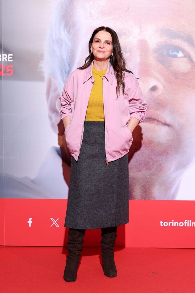 Juliette Binoche Wore Prada & Véronique Leroy To The 2025 Torino Film Festival