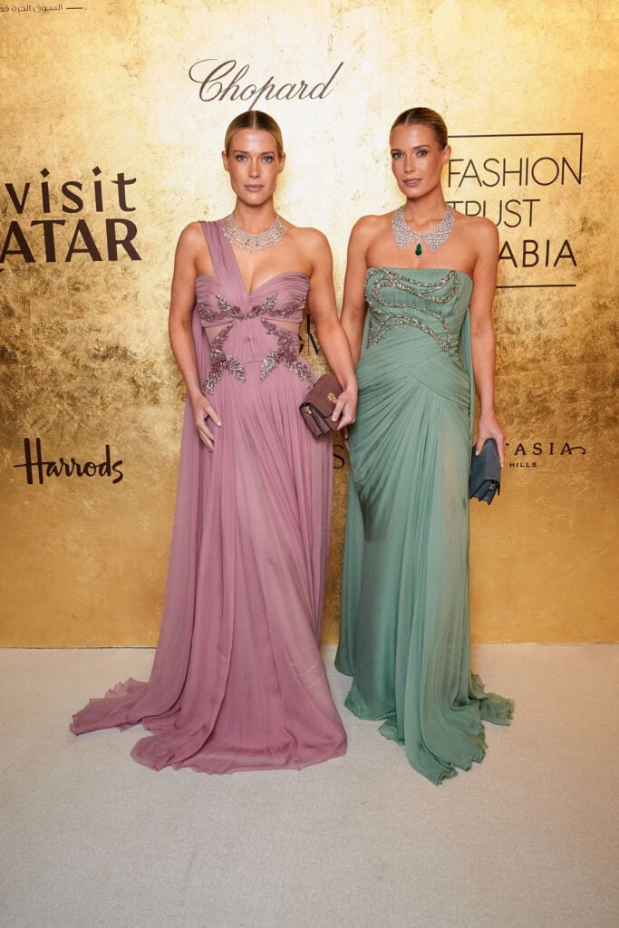 Lady Amelia Spencer Fashion Trust Arabia 2025 Awards red carpet, Lady Amelia Spencer Zuhair Murad Fall 2025, Zuhair Murad mauve chiffon gown, Lady Amelia Spencer couture gown, Fashion Trust Arabia 2025 celebrity elegance, Lady Eliza Spencer Fashion Trust Arabia 2025 Awards red carpet, Lady Eliza Spencer Zuhair Murad Fall 2025, Zuhair Murad seafoam gown, Lady Eliza Spencer chiffon gown, Fashion Trust Arabia 2025 red carpet glamour