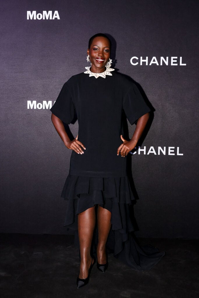 Lupita Nyong’o Chanel Spring 2026, Chanel Spring 2026 Matthieu Blazy, Lupita Nyong’o MoMA Film Benefit red carpet, MoMA Film Benefit 2025 Chanel, Lupita Nyong’o Chanel dress