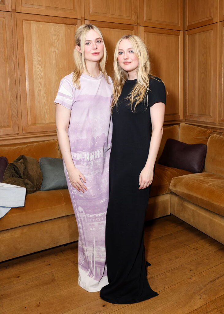 Elle Fanning Coach, Dakota Fanning Coach, Storm Reid Coach, Sentimental Value screening, Coach event LA, Stuart Vevers, Coach Tabby bag, Coach red carpet, Coach celebration, Los Angeles screening
