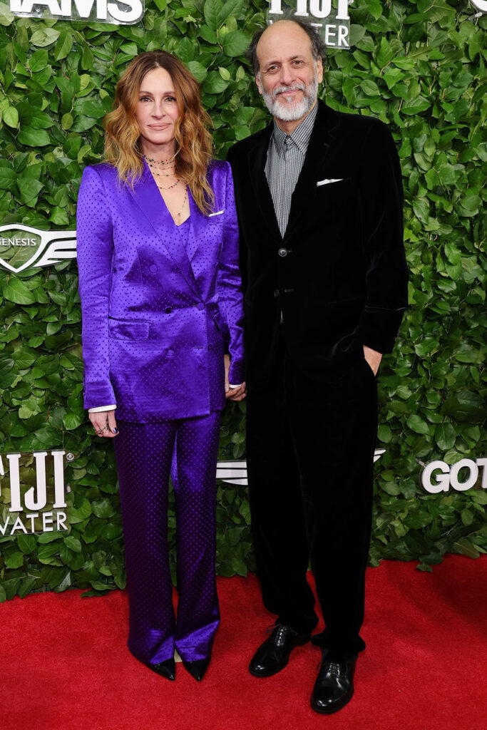 Julia Roberts, Tom Ford by Haider Ackermann, Gotham Film Awards red carpet, purple suit