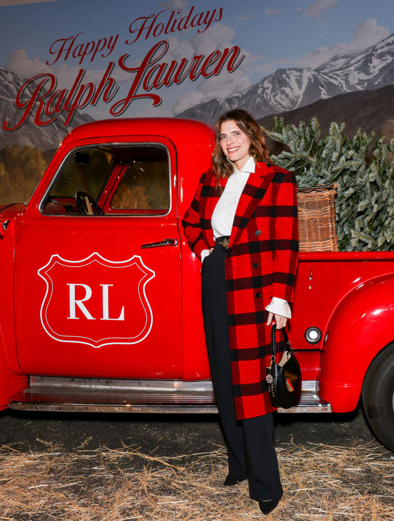Ralph Lauren Holiday Experience, Ralph Lauren Holiday Experience Los Angeles, Ralph Lauren red carpet, Kate Hudson Ralph Lauren, Phoebe Dynevor Ralph Lauren, holiday fashion event LA, Ralph Lauren holiday style, celebrity festive dressing