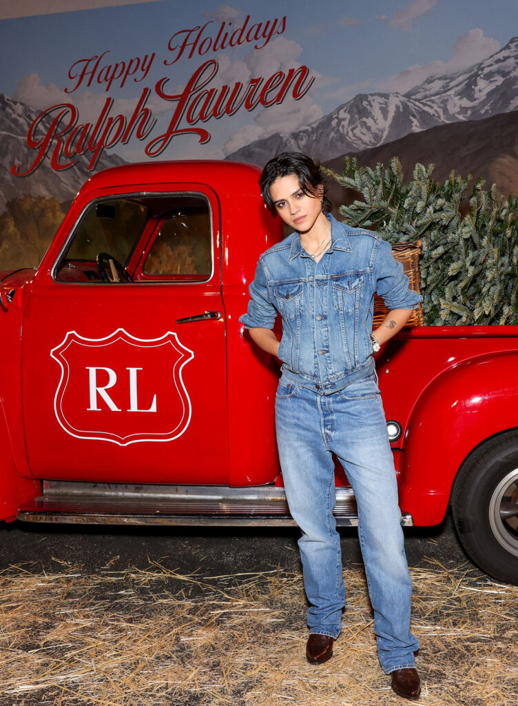 Ralph Lauren Holiday Experience, Ralph Lauren Holiday Experience Los Angeles, Ralph Lauren red carpet, Kate Hudson Ralph Lauren, Phoebe Dynevor Ralph Lauren, holiday fashion event LA, Ralph Lauren holiday style, celebrity festive dressing