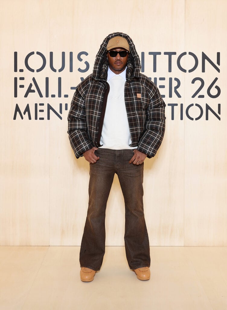 Future attends the Louis Vuitton Menswear Fall/Winter 2026-2027 show as part of Paris Fashion Week
