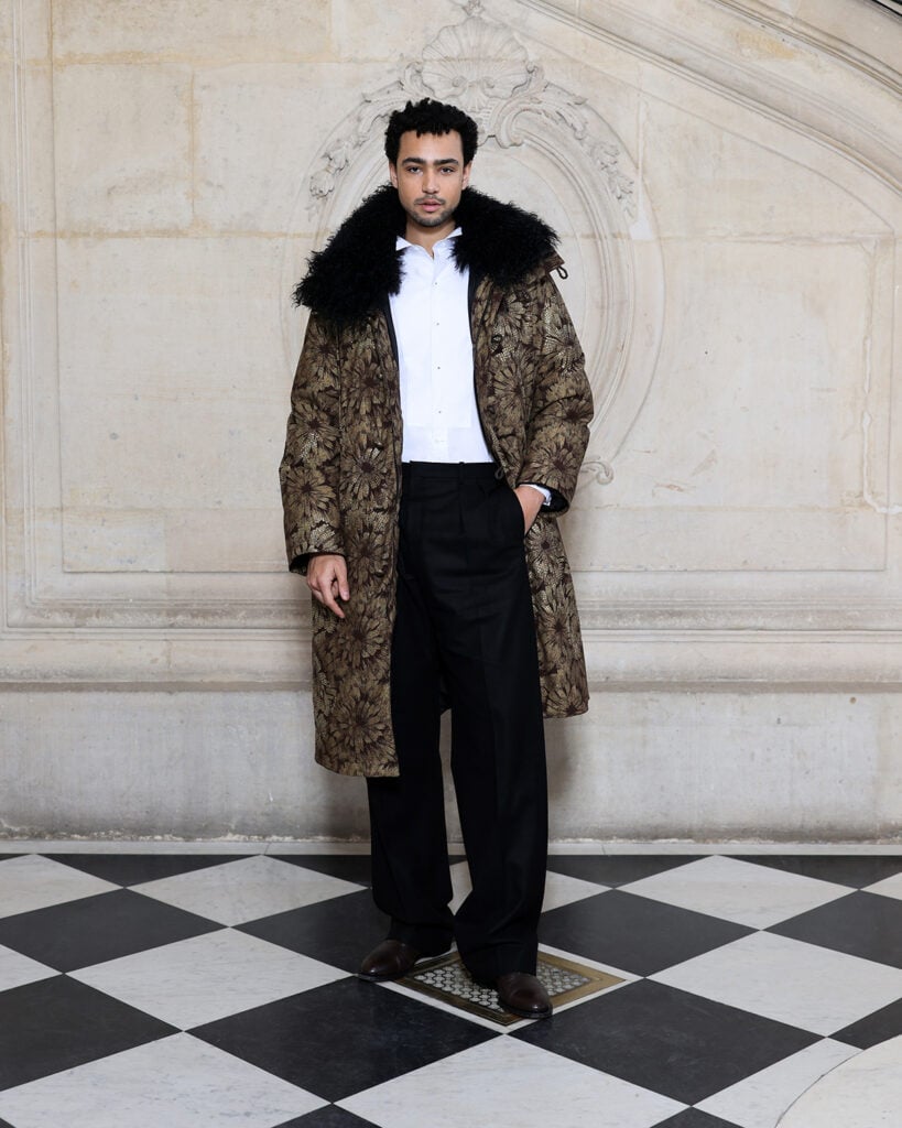 Archie Madekwe attends the Dior Homme Menswear Fall/Winter 2026-2027 show as part of Paris Fashion Week