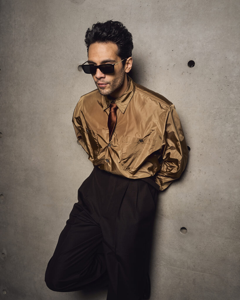 Diego Calva, Saint Laurent front row, Paris Fashion Week, Spring 2026 menswear, laid-back tailoring, actor fashion, Saint Laurent menswear