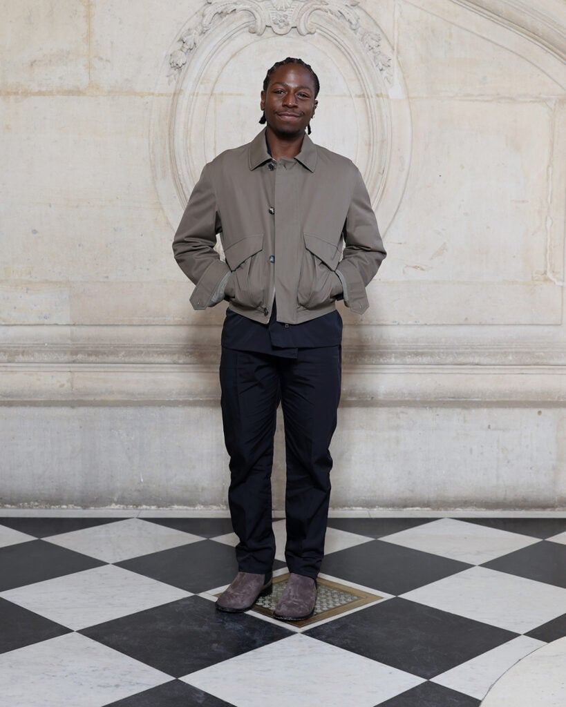 David Jonsson attends the Dior Homme Menswear Fall/Winter 2026-2027 show as part of Paris Fashion Week 