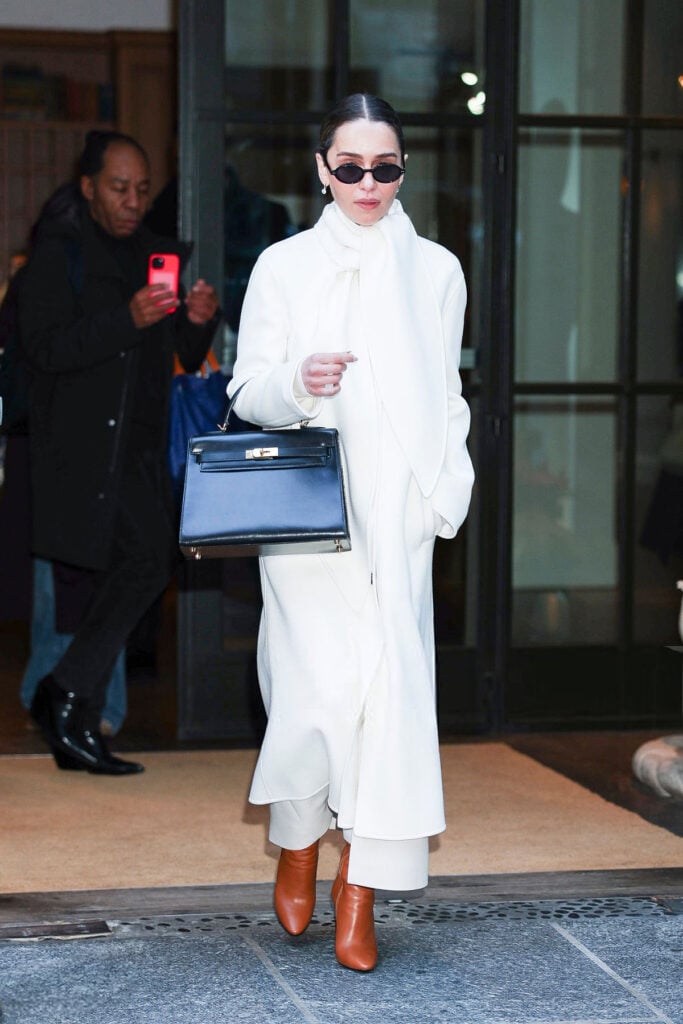 Emilia Clarke, Emilia Clarke New York, Ponies press tour, Emilia Clarke press tour style, Emilia Clarke red carpet New York, celebrity press tour fashion