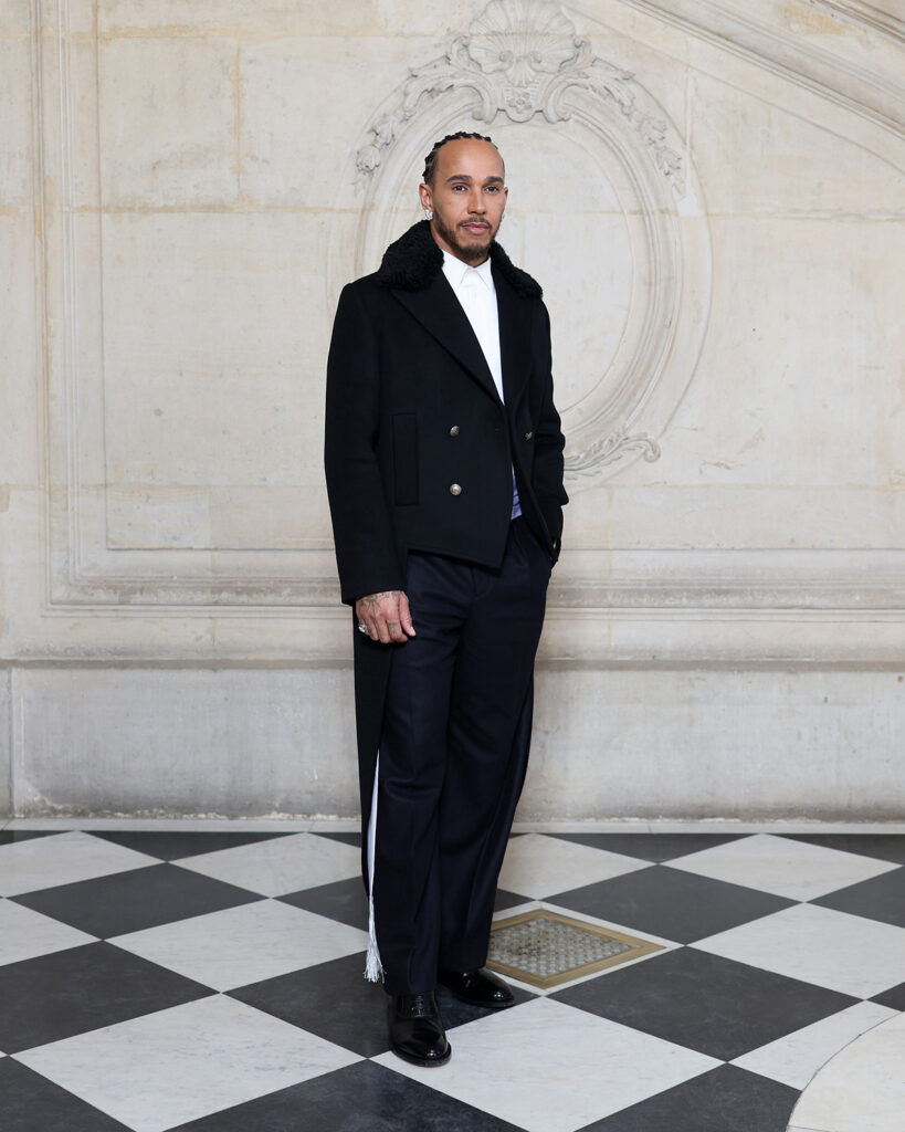 Lewis Hamilton attends the Dior Homme Menswear Fall/Winter 2026-2027 show as part of Paris Fashion Week 