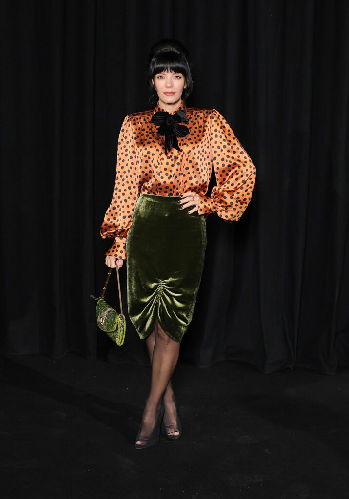 Lily Allen attends the Valentino Haute Couture Week Spring/Summer 2026 show as part of Paris Fashion Week 