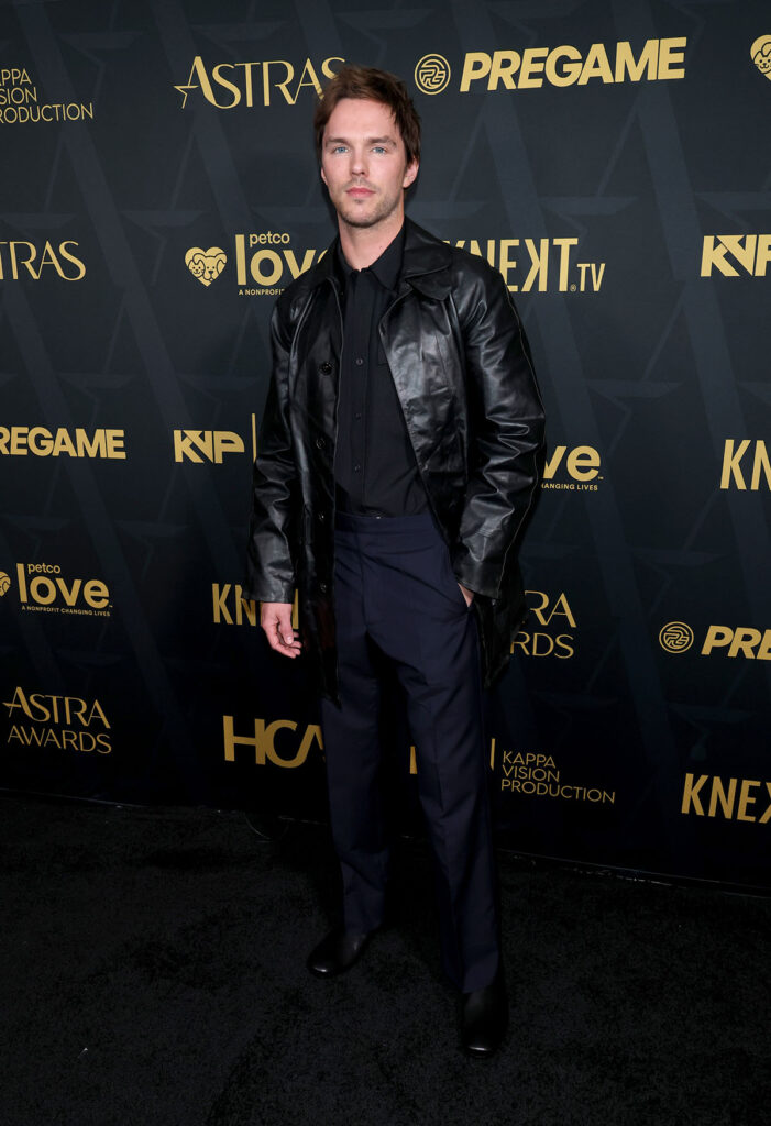 Nicholas Hoult, 2026 Astra Film Awards, Nicholas Hoult red carpet, Nicholas Hoult Prada, menswear awards season style, tailored menswear look