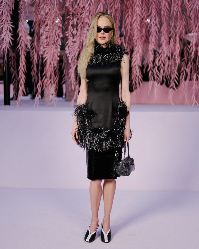 Nicole Kidman attends the Chanel Haute Couture Week Spring/Summer 2026 show as part of Paris Fashion Week