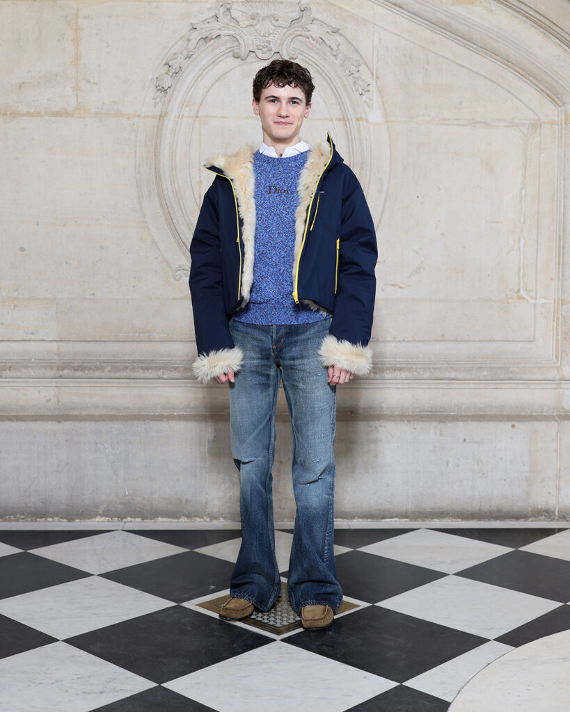 Sam Nivola attends the Dior Homme Menswear Fall/Winter 2026-2027 show as part of Paris Fashion Week