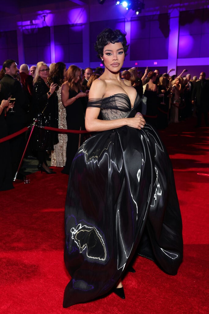 Teyana Taylor Wore Miss Sohee Couture To The 2026 Palm Springs International Film Awards, Teyana Taylor, Palm Springs International Film Awards red carpet, Miss Sohee Couture, Teyana Taylor fashion, One Battle After Another film, couture red carpet 2026
