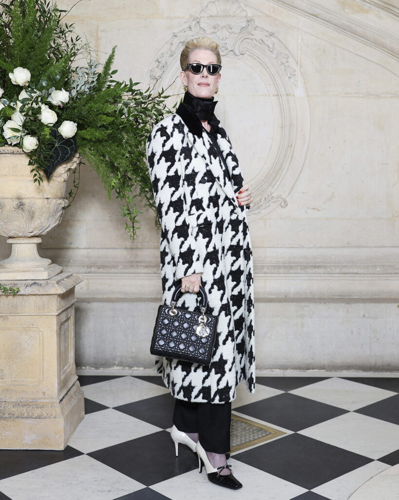 Justin Vivian Bond attends the Christian Dior Haute Couture Week Spring/Summer 2026 show as part of Paris Fashion Week