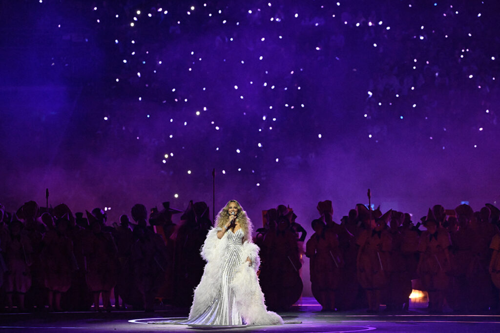 Mariah Carey, Roberto Cavalli, Fausto Puglisi, Roberto Cavalli Spring 2026, Milano-Cortina 2026, Winter Olympics opening ceremony, Mariah Carey performance, Cavalli Ray of Gold archive