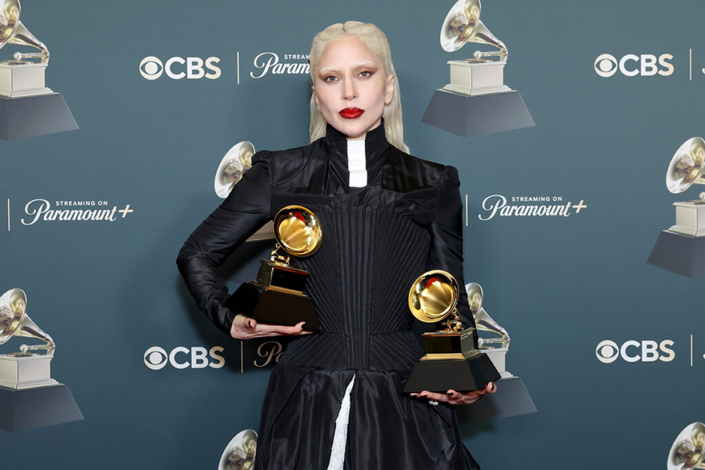 Lady Gaga Givenchy, Givenchy Spring 1999 Couture, Lee Alexander McQueen, Grammys winners room, Lady Gaga style, couture fashion