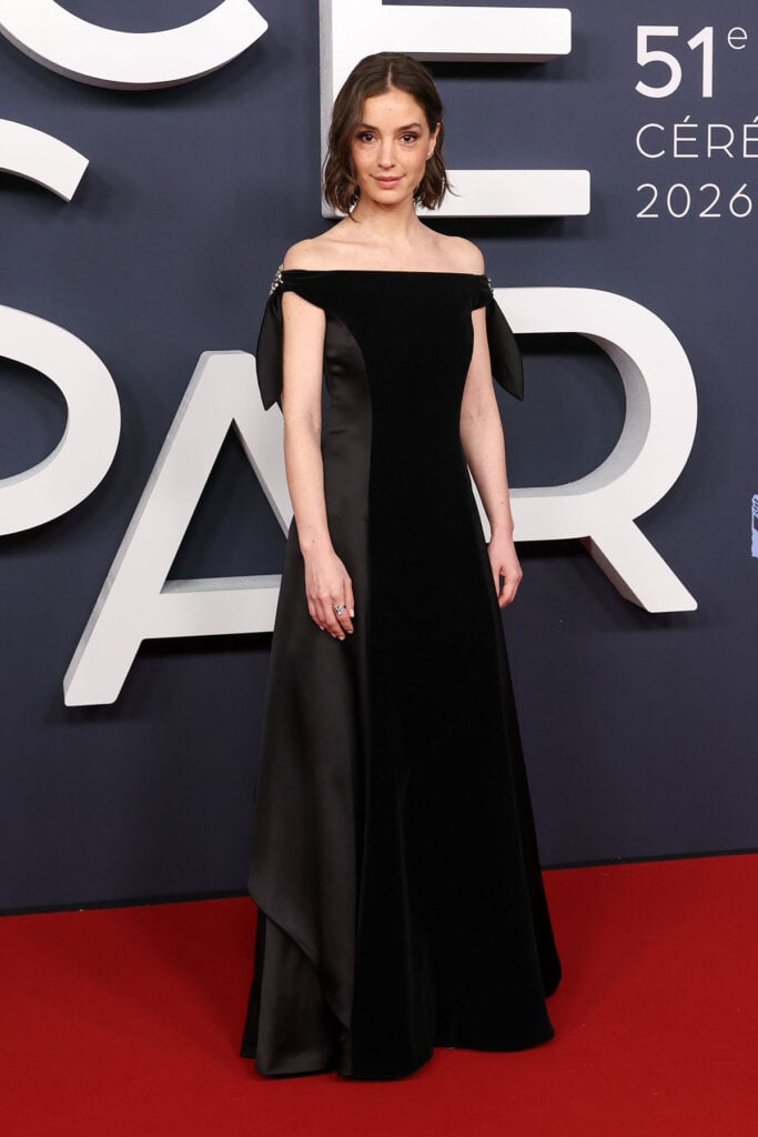 Manon Clavel César Awards 2026, Chanel Pre Fall 2026 dress, Chanel red carpet 2026, Cartier jewellery red carpet, French Oscars fashion 2026