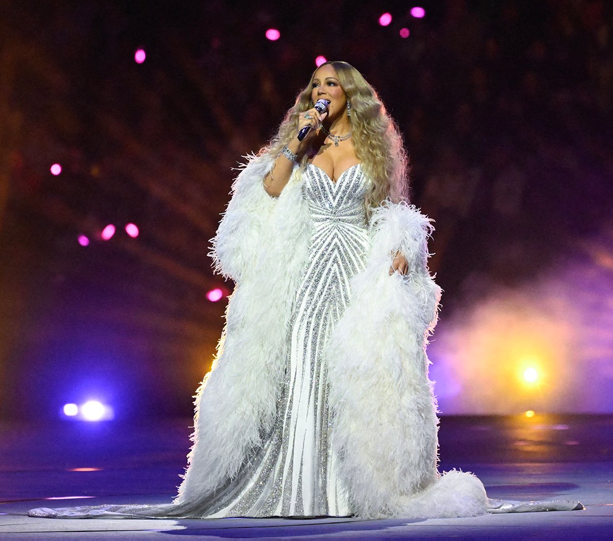 Mariah Carey Wore Roberto Cavalli Performing at the Milano Cortina 2026 Winter Olympics Opening Ceremony