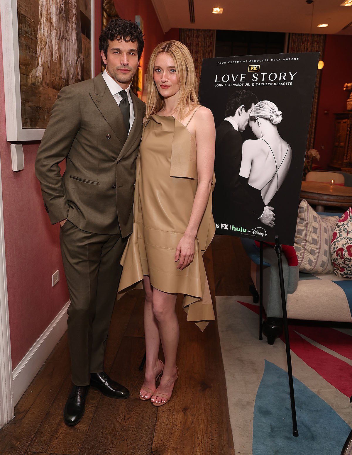 Paul Anthony Kelly & Sarah Pidgeon Attend The Love Story: John F. Kennedy Jr. & Carolyn Bessette’ New York Screening