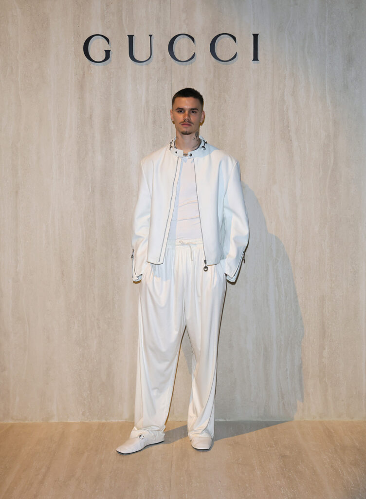 Romeo Beckham attends the Gucci FW26 Fashion Show