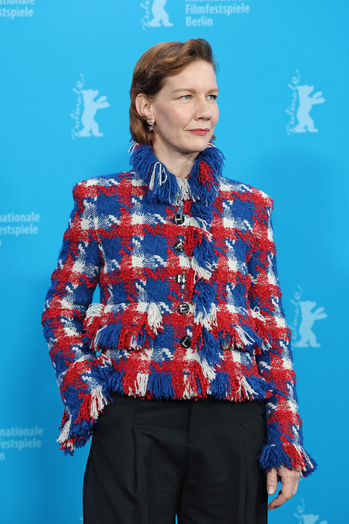 Sandra Hüller, Chanel Pre-Fall 2026, Chanel Spring 2026, Berlin Film Festival, Rose premiere, Chanel tweed coat, Chanel checked jacket, Chanel High Jewelry, red carpet fashion