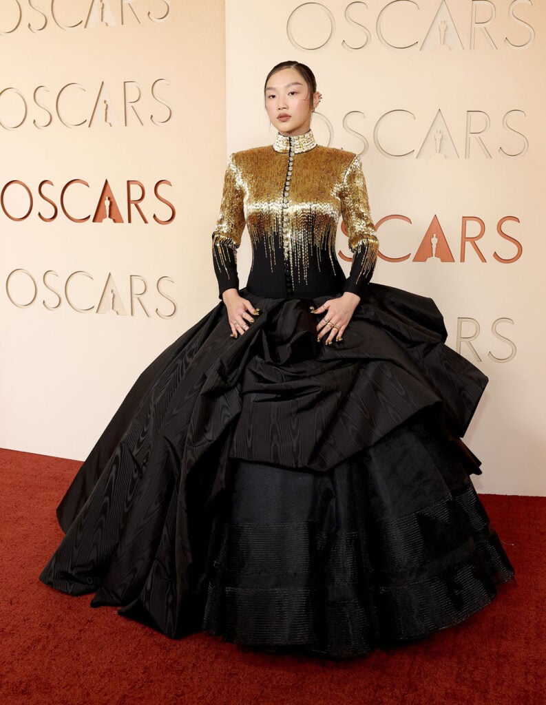 Audrey Nuna Oscars 2026 red carpet, Audrey Nuna Academy Awards 2026, Audrey Nuna Oscars dress, Oscars 2026 red carpet Audrey Nuna, Audrey Nuna Oscars fashion, designer Audrey Nuna Oscars look