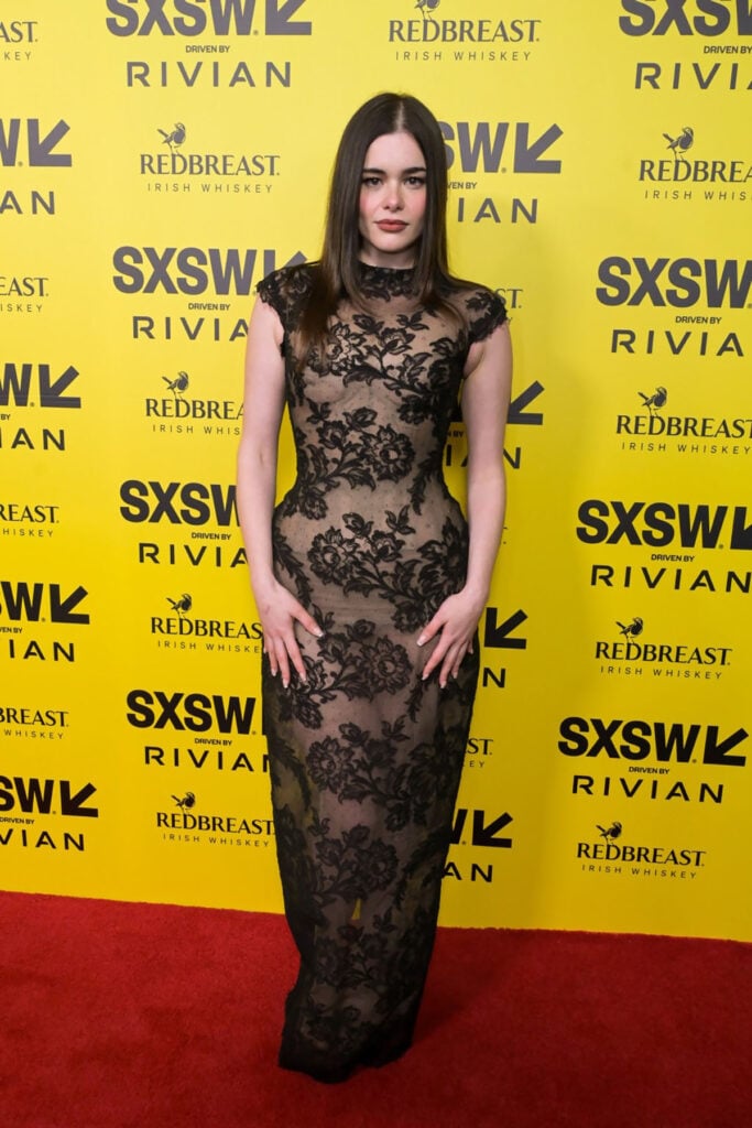 Barbie Ferreira SXSW premiere, Barbie Ferreira Mile End Kicks premiere, SXSW red carpet Barbie Ferreira, SXSW Conference and Festival red carpet, Paolo Sebastian Spring 2026 Couture dress, Paolo Sebastian Couture SXSW, Barbie Ferreira Paolo Sebastian Couture