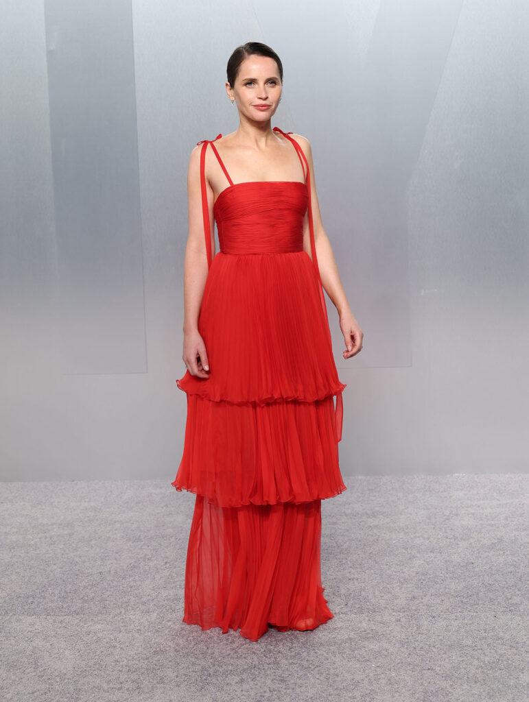 Maude Apatow Vanity Fair Oscar Party 2026, Myha’la Vanity Fair Oscar Party 2026, Felicity Jones Vanity Fair Oscar Party 2026, Maude Apatow red carpet Valentino, Myha’la Valentino Spring 2026 sheer dress, Felicity Jones Valentino Pre-Fall 2026 gown, Vanity Fair Oscar Party 2026 red carpet Valentino