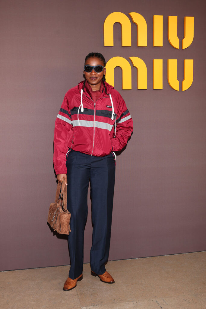 Little Simz Miu Miu Fall 2026 show, Little Simz Paris Fashion Week, Little Simz Miu Miu front row, Miu Miu Fall 2026 show front row, Paris Fashion Week Miu Miu show, Miu Miu Fall 2026 Paris Fashion Week