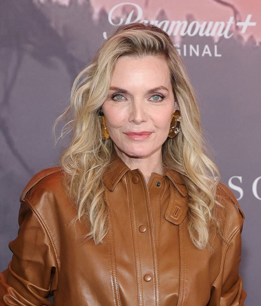 Michelle Pfeiffer The Madison premiere, Michelle Pfeiffer New York premiere red carpet, Michelle Pfeiffer The Madison New York premiere, The Madison New York premiere red carpet, Paramount+ The Madison premiere fashion, Michelle Pfeiffer Saint Laurent look, Saint Laurent The Madison premiere, Saint Laurent celebrity red carpet style