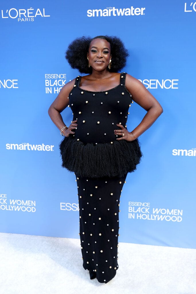 Wunmi Mosaku ESSENCE Black Women in Hollywood Awards, Wunmi Mosaku ESSENCE Black Women in Hollywood 2026 red carpet, Hertunba ESSENCE Black Women in Hollywood Awards, Hertunba red carpet ESSENCE Awards, Wunmi Mosaku Hertunba maternity style
