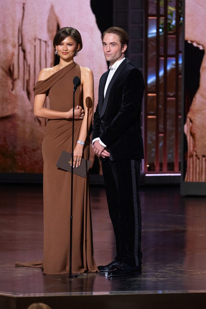 Zendaya Oscars 2026, Robert Pattinson Oscars 2026, Zendaya 2026 Oscars red carpet, Robert Pattinson 2026 Oscars red carpet, Zendaya Louis Vuitton Oscars, Robert Pattinson Dior Oscars, Zendaya Robert Pattinson Oscars presenters, Oscars 2026 presenters Zendaya Robert Pattinson, 2026 Academy Awards red carpet fashion, Dior Oscars 2026, Louis Vuitton Oscars 2026