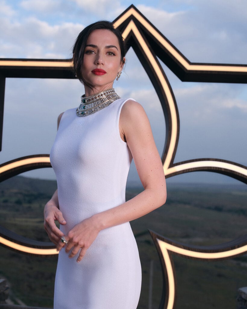 Ana de Armas Louis Vuitton Mythica event, Ana de Armas Marrakesh red carpet, Louis Vuitton High Jewelry Ana de Armas, Mythica event Louis Vuitton style
