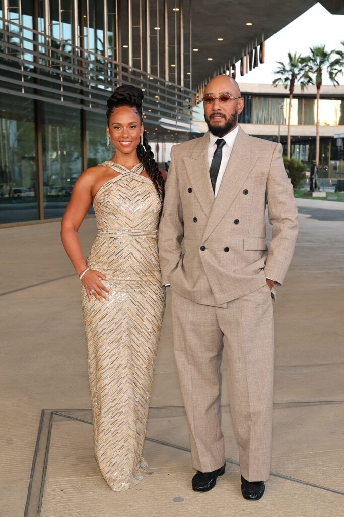 Alicia Keys and Swizz Beatz attend LACMA's Opening Gala for The David Geffen Galleries 