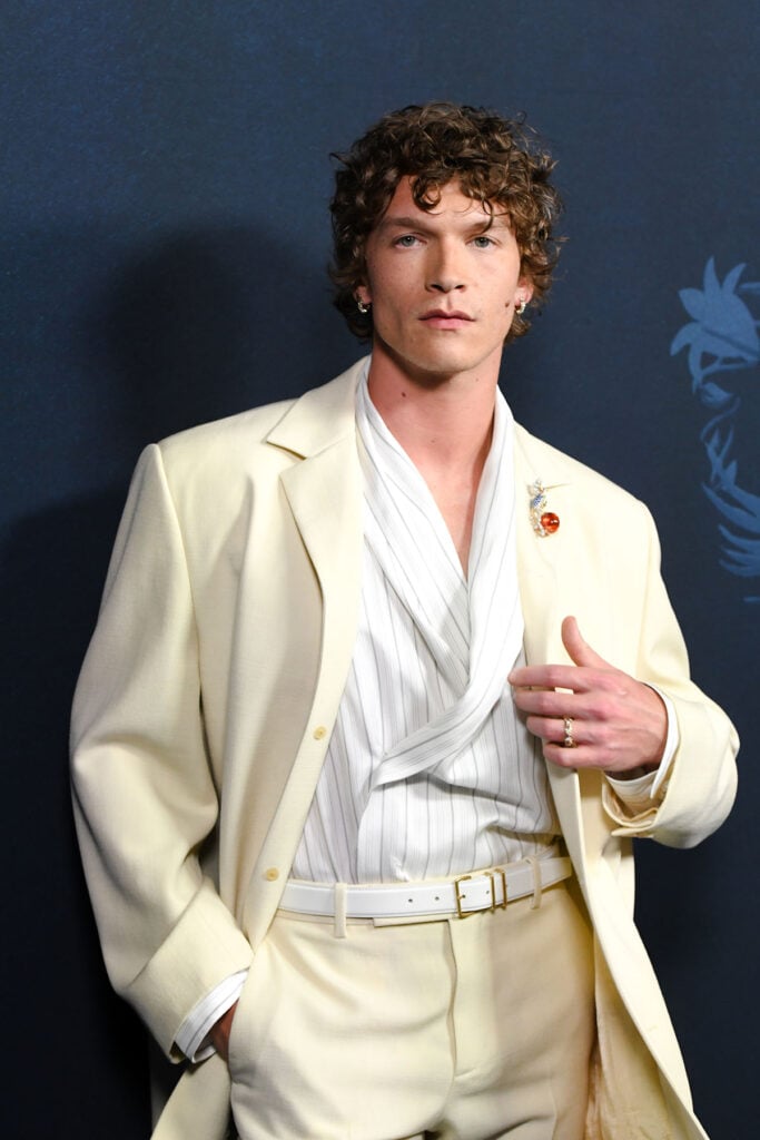 Connor Storrie Tiffany Blue Book 2026 Launch
Tiffany Blue Book 2026 Hidden Garden Red Carpet
Calvin Klein Collection Tiffany Blue Book 2026 Launch
Connor Storrie Calvin Klein Collection Suit
Tiffany & Co Hidden Garden New York Event