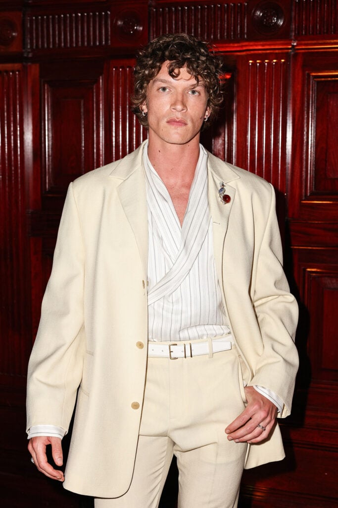 Connor Storrie Tiffany Blue Book 2026 Launch
Tiffany Blue Book 2026 Hidden Garden Red Carpet
Calvin Klein Collection Tiffany Blue Book 2026 Launch
Connor Storrie Calvin Klein Collection Suit
Tiffany & Co Hidden Garden New York Event