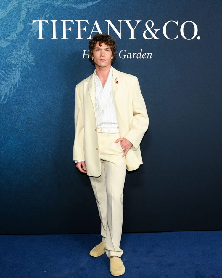 Connor Storrie's Spring Yellow Calvin Klein Suit For Tiffany & Co